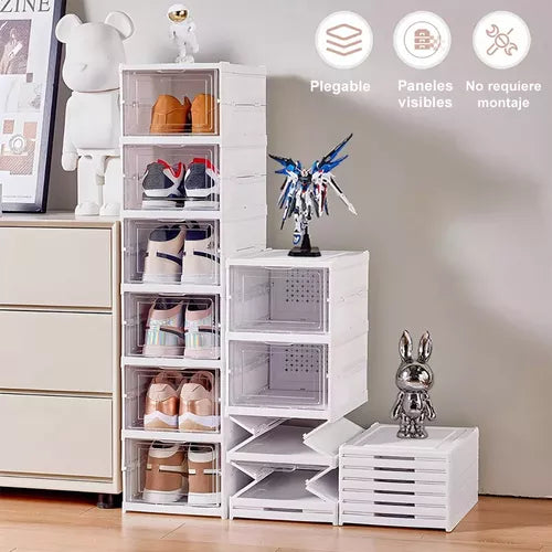 Caja Organizador De Zapatos Plegables 6 niveles